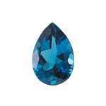 14x9 mm-4.10 Cts London Blue Topaz ( Pear-AA )