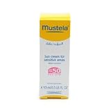 Mustela Sun Cream for Senstive Areas, Water-Resistant, SPF 50 0.5 fl oz (15 ml)