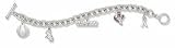 Chicago White Sox 5 Charm Bracelet - Sterling Silver Bracelet