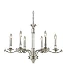 IMAGE OF ELK Lighting 11018-6 Savanti 6 Light Single Tier Chandelier in Polished Nickel