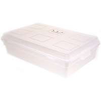 United Plastics To0015 Clear Underthebed Box 35qt (Pack of 4)