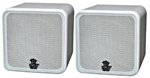 Pyle PCB4WT 4-Inch 200W Mini Cube Speaker (White)