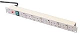 Review LINDY 29973 / 1U 6 Way Horizontal Mount PDU, IEC C14 Male to 6 x UK Mains Sockets - Switched, 3m