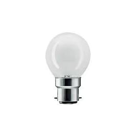 10 x G45 Round Globe Golf Ball Light Bulbs in 40 Watt Bayonet B22 Fitting Opal (White/Pearl/Opaque/Soft) Finish Double Life: 2,000 Hour