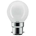 10 x G45 Round Globe Golf Ball Light Bulbs in 40 Watt Bayonet B22 Fitting Opal (White/Pearl/Opaque/Soft) Finish Double Life: 2,000 Hour