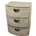 Seagrass 3 Drawer Storage Unit