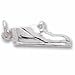 Baby Shoe Charm in White Gold