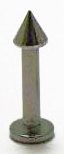 Body Jewelry - 8mm Steel Silver Spiked Lip Bar (18g) - Lip Ring (1pc)