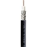 Steren Series-6 - Antenna cable - 18 AWG - bare wire - bare wire - 1000 ft - quad shielded coaxial - ( RG-6 ) - black
