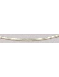 Sterling Silver 20 Inch 2mm Round Omega Necklace