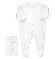 3 Pack Pure Cotton Integral Feet Sleepsuits