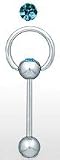 Blue Stone Door Knocker Barbell