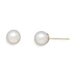 4.5-5mm Freshwater Pearl 14k Yellow Gold Earring