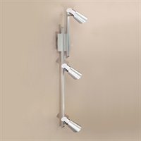 Eglo 87936A Skip, Brushed Aluminum and Chrome, 3-Light Track Light Fixture by Eglo