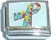 Clearly Charming Mult-color Ribbon Autism Awareness Italian Charm