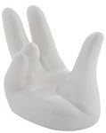 Porcelain Hand Shaped Chopstick Holder