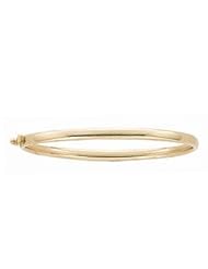 Infants 14K Yellow Gold High Polished Plain Bangle
