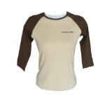 Celeritas Sports Ladies Raglan Tee Tan/brown
