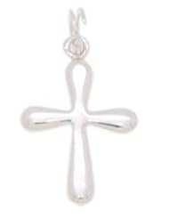 Boma Sterling Silver Rounded Cross