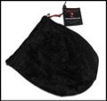 Gallant Hand: Velvet Gamer Dice Bag - Black Ninja (5"x7") - Holds Approximately 90-100 Dice