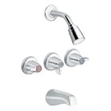 Moen 3 Handle Chrome Tub Shower #82377