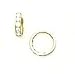 14k Yellow 1.5 mm Round CZ Childrens Hinged Earrings