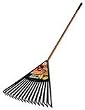 Ames True Temper Viper Clog-Free 30-Inch Poly Leaf Rake with 48-Inch Innovative Fiberglass Handle #1905100