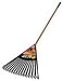 Ames True Temper Viper Clog-Free 30-Inch Poly Leaf Rake with 48-Inch Innovative Fiberglass Handle #1905100