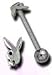 Cut out Playboy tongue ring