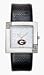 Georgia Bulldogs Ladies Chrome Glamour Leather Strap Watch