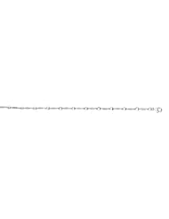 7.25" .16ctw Diamond Rhodium Plated Polished Alternate Heart Bar Bracelet w/ Pear Shape Clasp 925 Sterling Silver