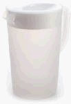 Rubbermaid #3063-RD-WHT Gallon Covered Pitcher