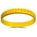 Official Live Strong Lance Armstrong Yellow Cancer LiveSTRONG Rubber Wristband Bracelet ADULT size