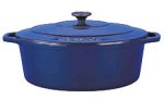 Review Dexam (First Order Account) 11873279 / Chasseur Cast Iron 27cm, 3.0ltr Oval Cobalt Blue Casserole