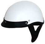 Motorcycle Half Helmets Beanie Helmet 100PearlWhite