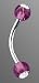 Acrylic Stone Curved Barbell