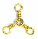 Eagle Claw Tackle 3-Way Swivels Brass Value Pack Size 1/0 20pc
