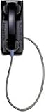 Talk A Phone Intercom Sub-Station: Outdoor Wall-Mounted Cradle Phone with Armor Cord,