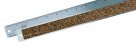 Alvin Metric Rounded Corner Stainless Steel Inking Ruler, 18 x 1.12 in.