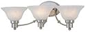 Hardware House 544643 24-3/4-Inch by 7-1/2-Inch Bath/Wall Lighting Fixture Brushed Nickel