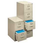 HON COMPANY / 4-Drawer Letter File, Vertical, 15x22x48-3/4, Putty / HONH414PL / Sold as 1 Each / Mfr Part # H414PL