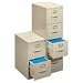 HONH414PL 4-Drawer Letter File, Vertical, 15x22x48-3/4, Putty
