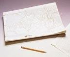 SciEd Physiographic Sea Floor Charts; Show worlds continents, seas, and basins