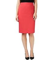 Knee Length Piqué Jacquard Pencil Skirt