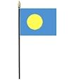 Republic of Palau (Belau) Miniature Flag