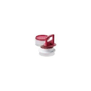 Tupperware Hamburger Press and Freezer Set in Chili Red by Tupperware