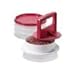 Tupperware Hamburger Press and Freezer Set Chili Red
