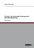 Sri Lanka - Der schwierige Friedensprozess nach dem Bürgerkrieg