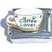Clearly Charming Coffee Lover Italian Charm Bracelet Link