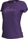 Adidas Damen T-Shirt Glitter, power purple s12, M, X29310 Preisvergleich